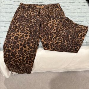 Abercrombie curve love 90s straight Leopard print Jeans
